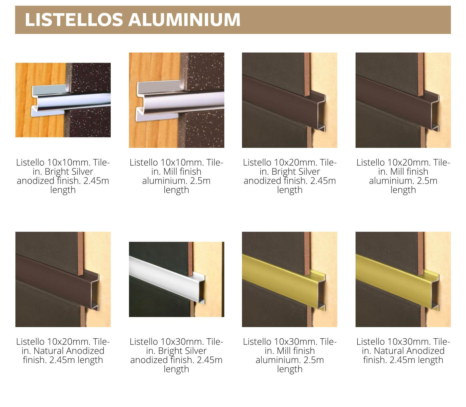 LISTELLOS ALUMINIUM